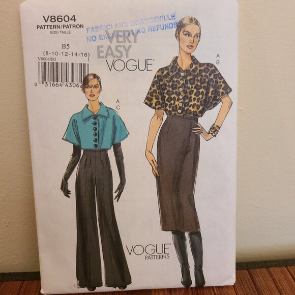 Vintage Vogue Patterns - Very Easy Vogue/5 Easy Pieces - Picture 2 of 7